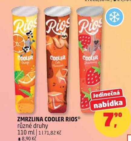 ZMRZLINA COOLER RIOS různé druhy, 110 ml