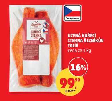 UZENÁ KUŘECÍ STEHNA ŘEZNÍKŮV TALÍŘ, 1 kg