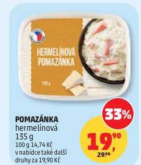 POMAZÁNKA hermelínová, 135 g