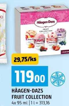 HÄAGEN-DAZS FRUIT COLLECTION 4x 95 ml