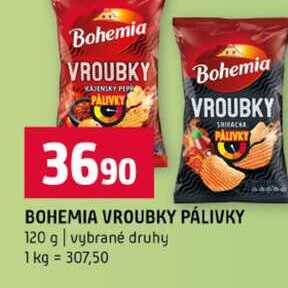 BOHEMIA VROUBKY PÁLIVKY 120 g vybrané druhy 