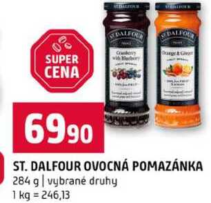 ST. DALFOUR OVOCNÁ POMAZÁNKA 284 g vybrané druhy