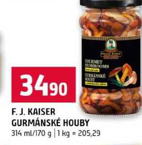 F. J. KAISER GURMÁNSKÉ HOUBY 314 ml/170 g