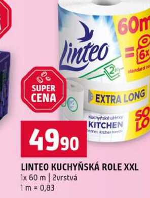 LINTEO KUCHYŇSKÁ ROLE XXL 1x 60 m 2vrstvá 