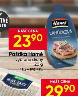 Hamé Paštika 120g, vybrané druhy