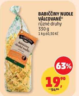 BABIČČINY NUDLE VÁLCOVANÉ různé druhy, 330 g