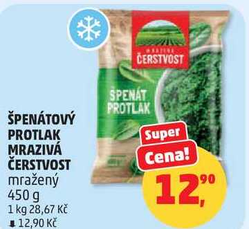 ŠPENÁTOVÝ PROTLAK MRAZIVÁ ČERSTVOST, 450 g