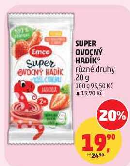 Emco SUPER OVOCNÝ HADÍK různé druhy, 20 g