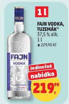 FAJN VODKA, TUZEMÁK 37,5% alk., 1 l