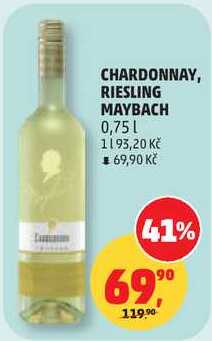 CHARDONNAY, RIESLING MAYBACH, 0,75 l