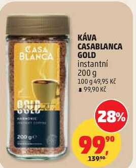 KÁVA CASABLANCA GOLD instantní, 200 g