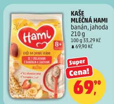 KAŠE MLÉČNÁ HAMI banán, 210 g