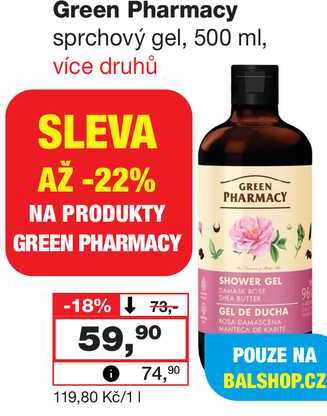 Green Pharmacy sprchový gel, 500 ml Barvy a laky drogerie 