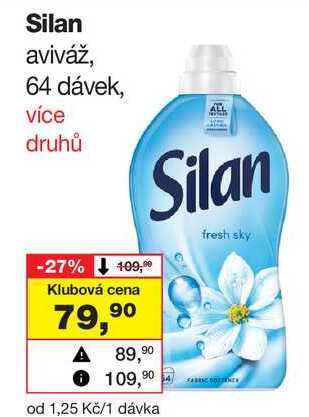 Silan aviváž, 64 dávek Barvy a laky drogerie 