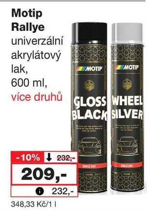 Motip Rallye univerzální akrylátový lak, 600 ml