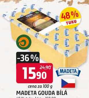 MADETA GOUDA BÍLÁ 100g