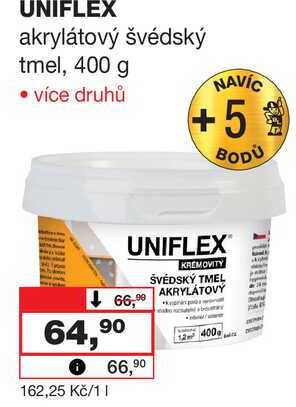 UNIFLEX akrylátový švédský tmel, 400 g