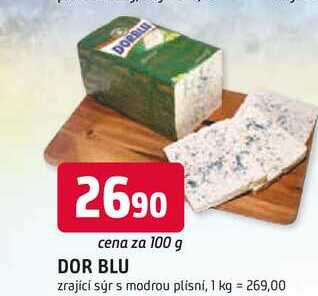 DOR BLU zrající sýr s modrou plísní, 100 g