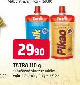 TATRA 110 g zahuštěné slazené mléko