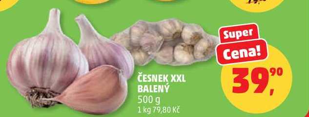 ČESNEK XXL BALENÝ, 500 g 