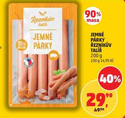 JEMNÉ PÁRKY ŘEZNÍKŮV TALÍŘ, 200 g 