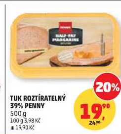 TUK ROZTÍRATELNÝ 39% PENNY, 500g  