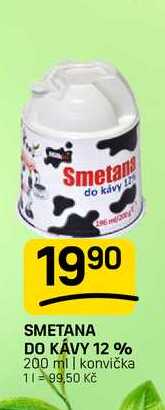 SMETANA DO KÁVY 12 % 200 ml