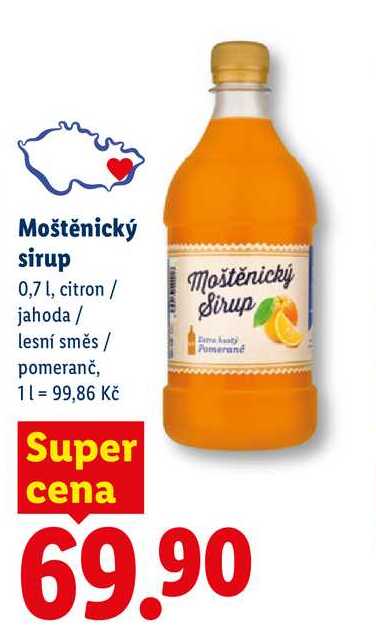 Moštěnický sirup, 0,7 l