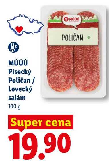 MÚÚÚ Písecký Poličan/Lovecký salám, 100 g 