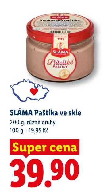 SLÁMA Paštika ve skle, 200 g