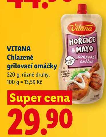 VITANA Chlazené grilovací omáčky, 220 g