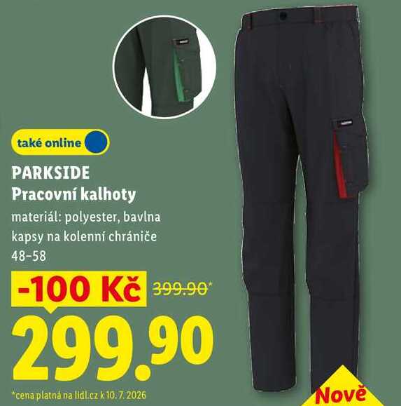 PARKSIDE Pracovní kalhoty 