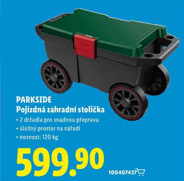 PARKSIDE Pojízdná zahradní stolička 