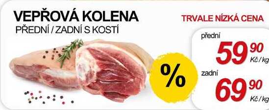 Vepřová kolena přední s kostí, 1 kg