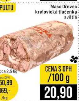 Maso Dřevec kralovická tlačenka světlá 100g