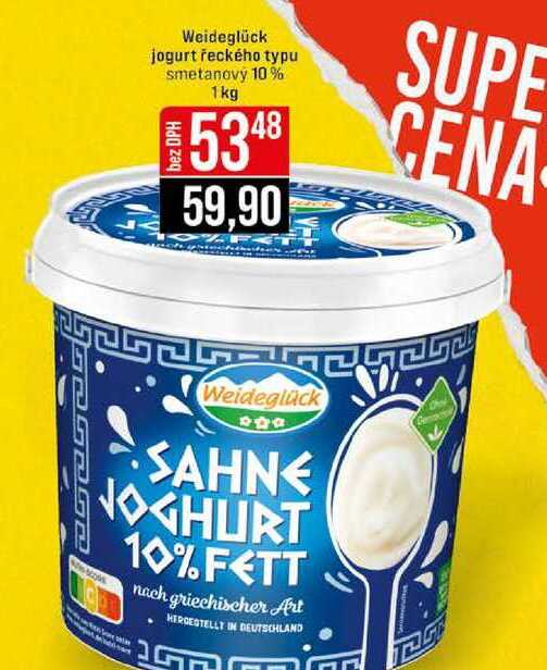 Weideglück jogurt řeckého typu smetanovy 10% 1kg
