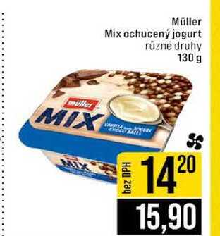  Müller Mix ochucený jogurt různé druhy 130 g