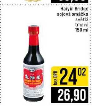 Haiyin Bridge sojová omáčka světlá tmavá 150 ml
