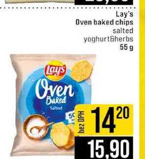 Lay's Oven baked chips salted yoghurt herbs 55 g