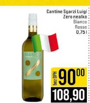 Cantine Sgarzi Luigi Zero nealko Bianco Rosso 0.75l