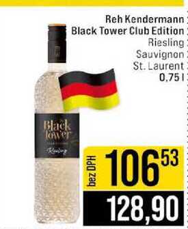 Reh Kendermann Black Tower Club Edition Riesling Sauvignon St. Laurent 0,75l