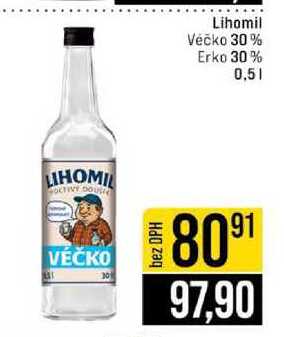 Lihomil Véčko 30% Erko 30% 0,5l