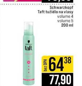 Schwarzkopf Taft tužidlo na vlasy volume 4 volume 5 200 ml