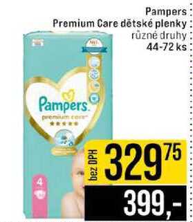 Pampers Premium Care dětské plenky různé druhy 44-72 ks 
