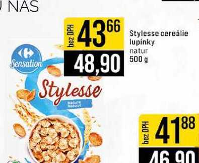 Stylesse cereálie lupínky natur 500 g