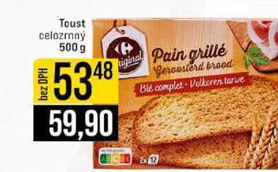 Toust celozrnný 500 g