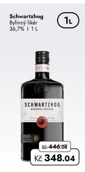 Schwartzhog Bylinný likér 36,7%  L v akci