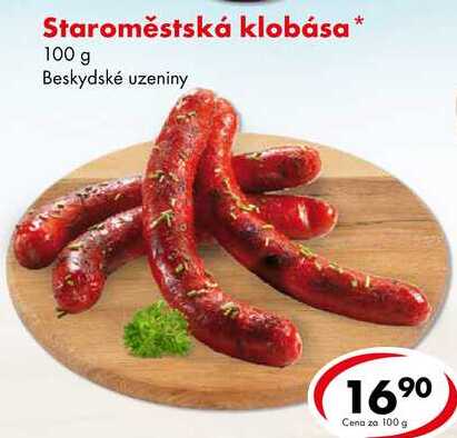 Staroměstská klobása, 100 g