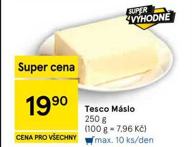 Tesco Máslo, 250 g