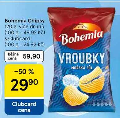 Bohemia Chipsy, 120 g 
